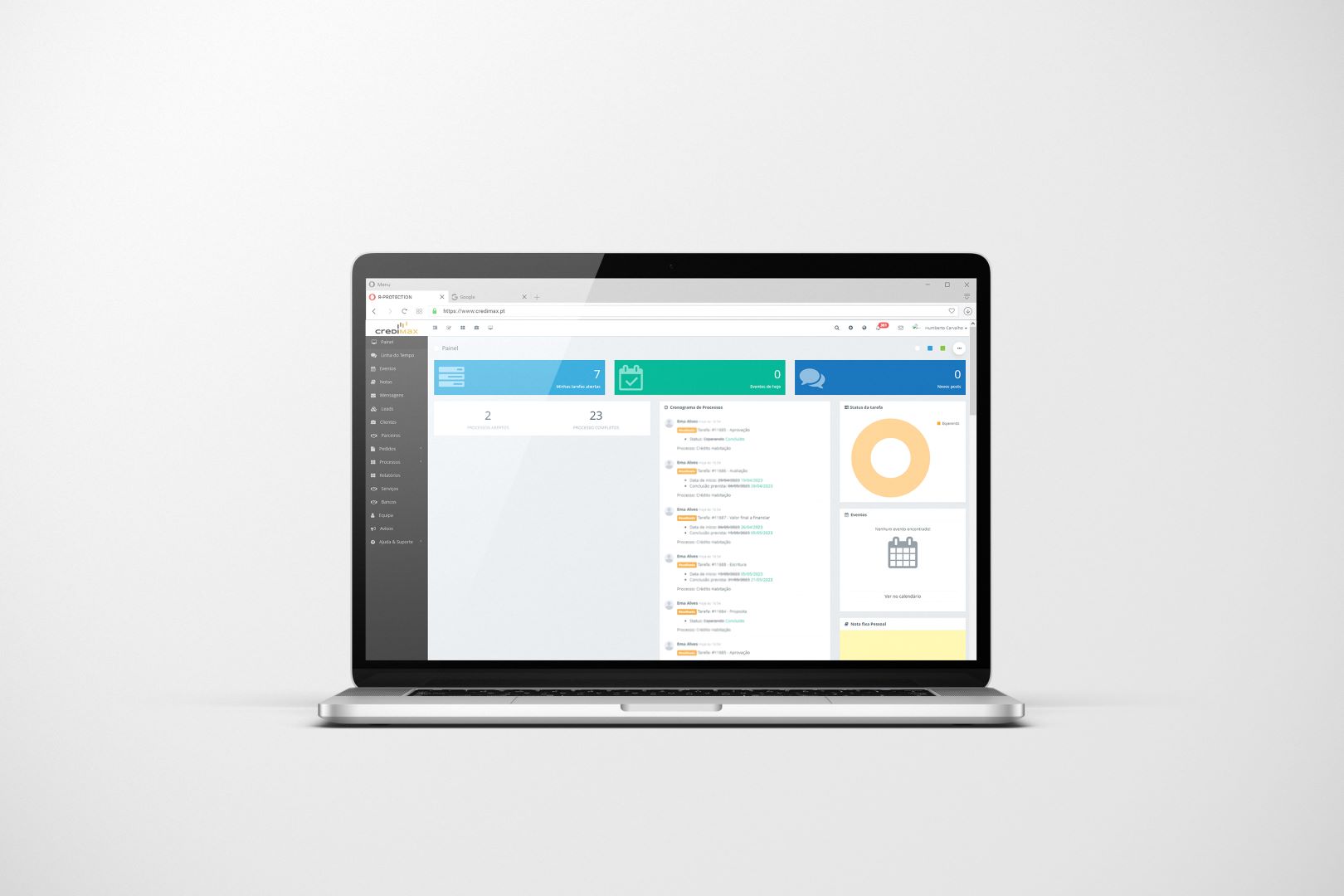 Credimax: site, simuladores, CRM próprio e interligações
